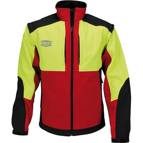 Veste Softshell rouge multi-activités Solidur WODA-RE taille L