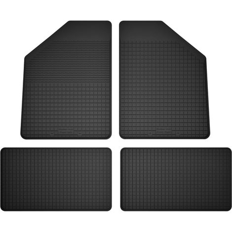 Alfombrillas de goma para coche, juego de 4, universales para: FSO Warszawa 223 / 224 / M20 sed谩n, familiar (1960-1973) (1/5)