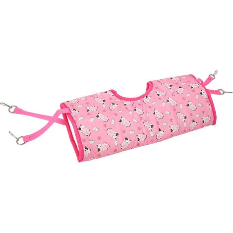 Tunnel hamac suspendu pour hamster, lit chaud et confortable pour petits animaux (hamster doré, cochon d'Inde, petite vache). (1/5)