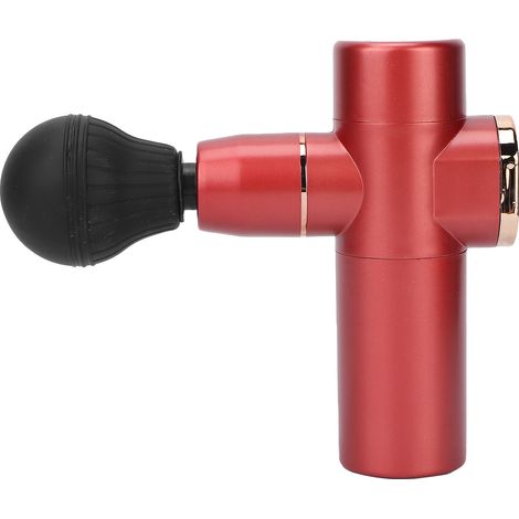 Pistolet de massage électrique profond, appareil de percussion musculaire portable anti-douleur pour sportifs, rouge, thérapie des tissus profonds, récupération musculaire (1/5)