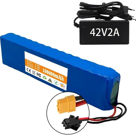 Paquete de baterías de iones de litio, capacidad de 100000 mAh, protección BMS inteligente, 10s3p-XT60-SM (1/2)