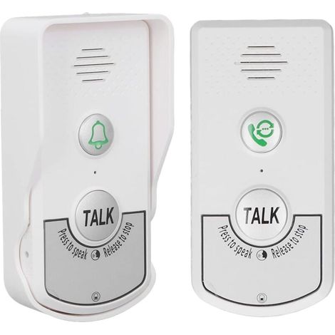 Campanello interfono wireless Ulisem, campanello elettronico bidirezionale 1V 1, campanello interfono impermeabile wireless con spia luminosa (1/4)