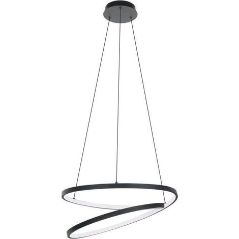 Eglo Ruotale suspensión LED negro y blanco 150 cm (1/3)