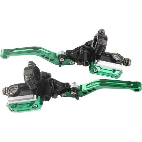 2 leviers de maître-cylindre de frein usinés avec précision, couleur inaltérable, pompe de frein adaptée aux guidons de moto de 22 mm (1/5)