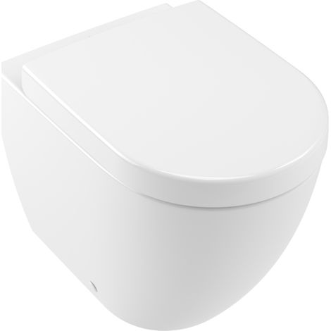 Subway 2.0 WC filo parete bianco alpin Ceramic Plus direct flush senza curva tecnica, brida e coprivaso (1/5)