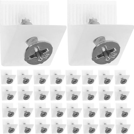 50 Schubladenkeile, Ersatzkeile zur Reparatur durchhängender Schubladen (Schrauben inklusive) – 1,50 x 1,30 x 0,90 cm (1/4)