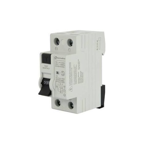 2 x INTERRUTTORE DIFFERENZIALE 30MA 40A 6KA TIPO AC