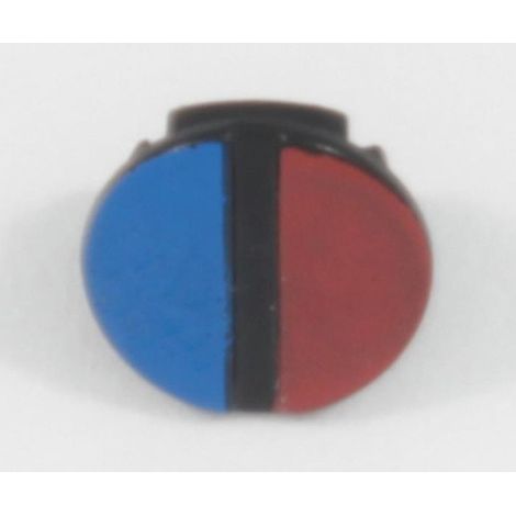 Couvercle de fermeture rouge/bleu