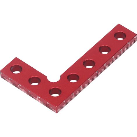 Petit équerre d'artisan 90° recherche de centre en alliage d'aluminium pour menuisier et métier à bois (1/5)