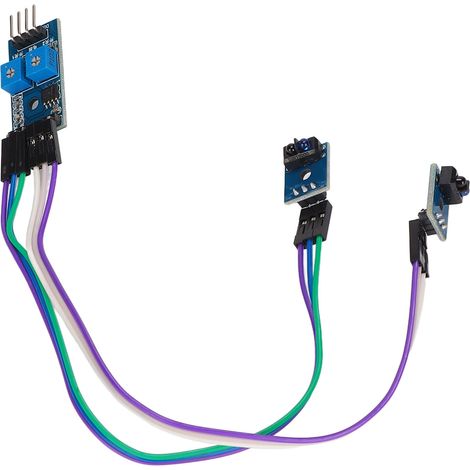 Module de traçage à 2 voies, détection de ligne noire et blanche, capteur d'évitement d'obstacles pour voiture intelligente (1/5)