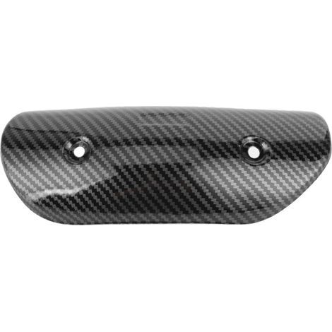Couvercle de protection thermique pour échappement moto – Style fibre de carbone, universel, résistant à haute température (1/5)