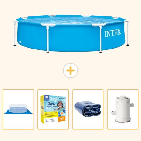 Intex Piscine Tubulaire Ronde - 244x51 cm - 5-pièces S71 (1/5)