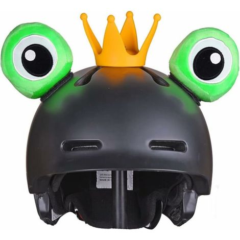 Décoration de casque oreilles ski moto Couronne d'yeux grenouille douce avec des bandes pour vélo snowboard (casque non inclus), (1/5)