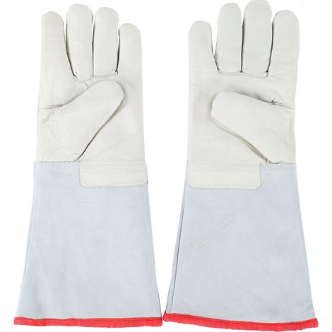 Gants de protection cryogéniques de 40 cm de long pour traitement à l'azote liquide (GNL). (1/5)