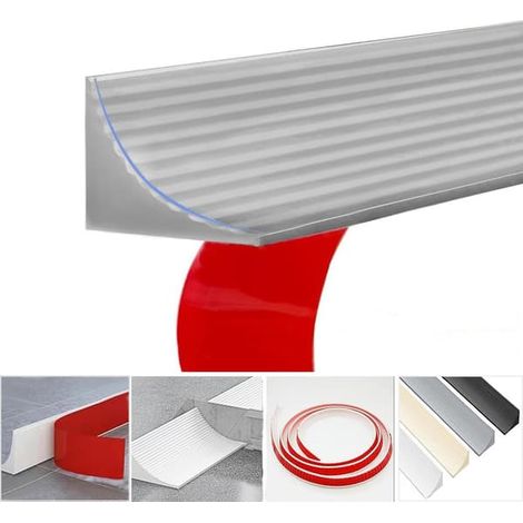 Bande adhésive pour douche, seuil de douche / barrière anti-eau, bande de rétention d'eau, bande adhésive pour douche 1 m/2 m/3 m, grise, 3 m (1/5)