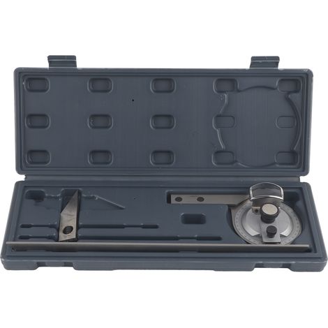Rapporteur d'angle universel 0-360 degrés, équerre de mesure précise, outil de recherche d'angle pour métal (1/5)