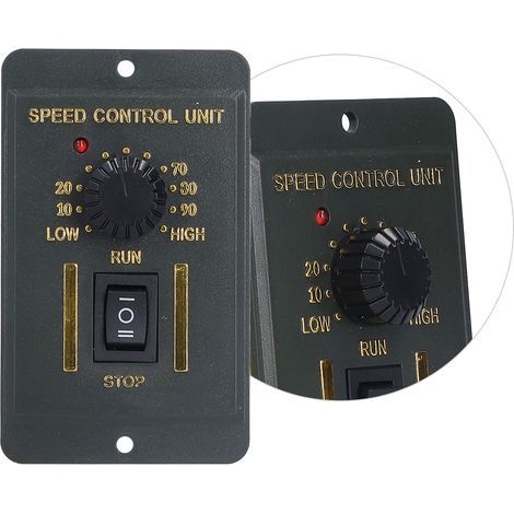 Contrôleur de vitesse pour moteur à courant alternatif, mini régulateur de vitesse avec rotation horaire/antihoraire pour instrumentation 220 V 60 W (1/5)