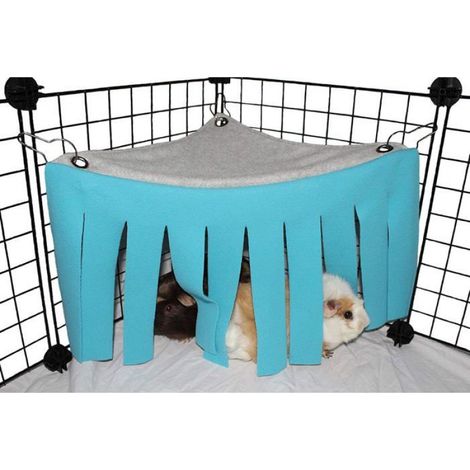 1 Tente Hamac 42x20x29cm, Accessoire Cage, Cachette Douce, Pour Rongeurs et Petits Animaux (1/4)