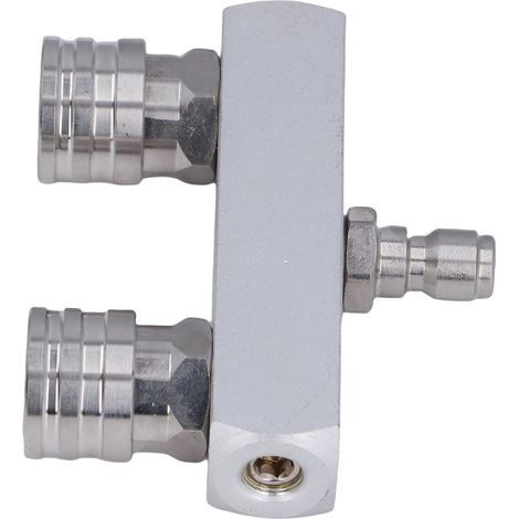 Nettoyeur haute pression double buse 4500PSI 1/4 pouces, connexion rapide en alliage d'aluminium avec 4 embouts (1/5)