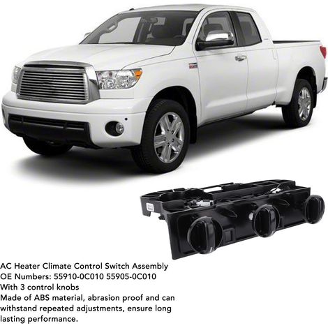 Klimaanlagenschalter mit 3 Tasten für Toyota Tundra 3.4L 4.0L V6 4.7L V8 2000-2006 (1/5)