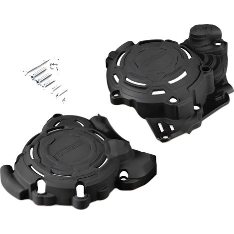 Protector de la tapa del embrague, protección del motor, material duradero, negro. (1/2)