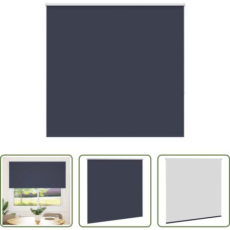 Sichtschutz - Verdunkelungsrollo Marineblau 160x150 cm Stoffbreite 156,6 cm (1/5)