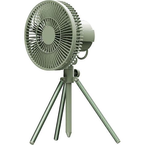Ventilateur de tente de camping rechargeable avec télécommande et veilleuse LED pivotante