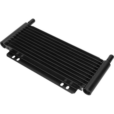 Refroidisseur d'huile en aluminium noir, refroidisseur de transmission à 11 rangées pour camionnettes, fourgonnettes et camping-cars (1/5)