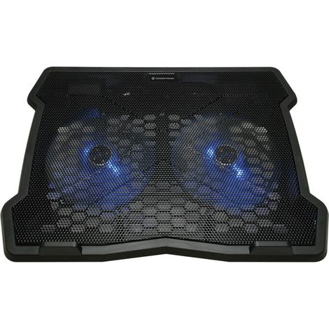 BASE REFRIGERACION PARA PORTATILES CONCEPTRONIC 2 VENTILADORES 125MM HASTA 15,6 (1/4)