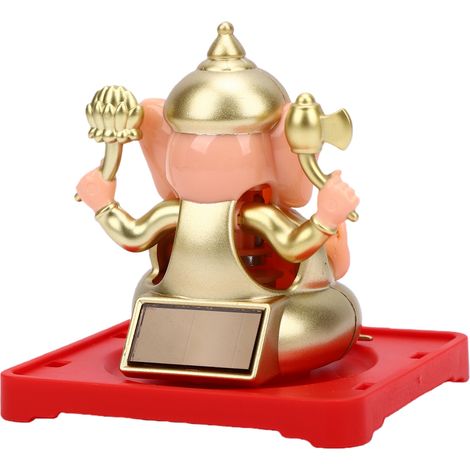 Jouet éléphant oscillant solaire, 2 pièces, Figurine porte-bonheur de 2 pouces, décoration pour tableau de bord de voiture, fenêtre de maison, bureau, couleur de peau (1/5)