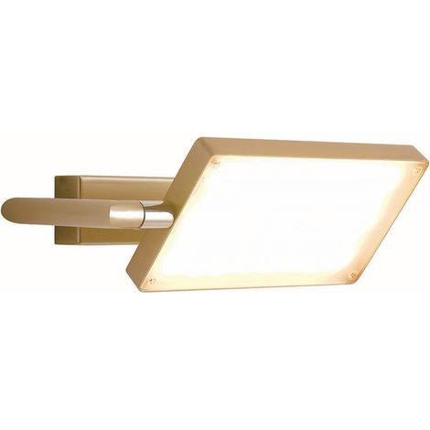 Applique LED BOOK in alluminio oro con diffusore orientabile 18W 3200K (1/4)