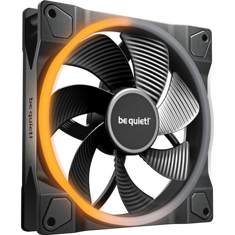 be quiet Light Wings 140 mm PWM Reverse Black Ventilateur PC ARGB reverse noir