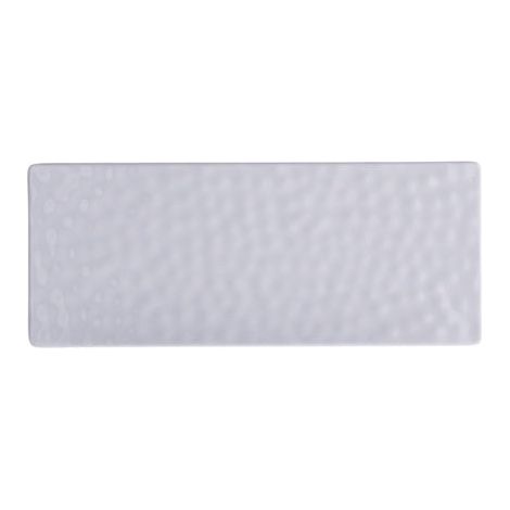 Regalo Italiano Vassoio Rettangolare in Melamina 27 x 11 x 2 Cm Bianco