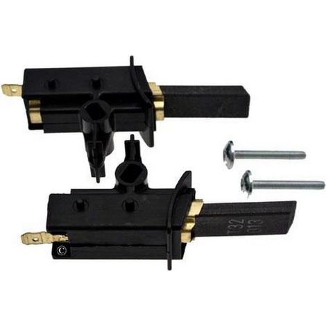 Ersatzteil - 2er Set Motorkohlen - - PHILIPS, ELEKTRA-BREGENZ, ASEA SKANDIA, OCEAN, HAIER, DOMEOS, BRU, HIGHTEC, CALEX, ARISTON HOTPOINT, MASTERCOOK, BAUMATIC, FUST NOVAMATIC, PITSOS, ROSIERES, SAMSU