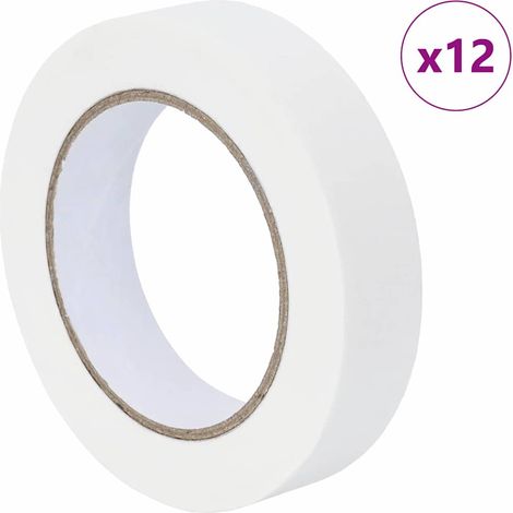 Rubans de masquage pour peintre 12 pcs Blanc 25 mm x 50 m CFW884514 (1/5)