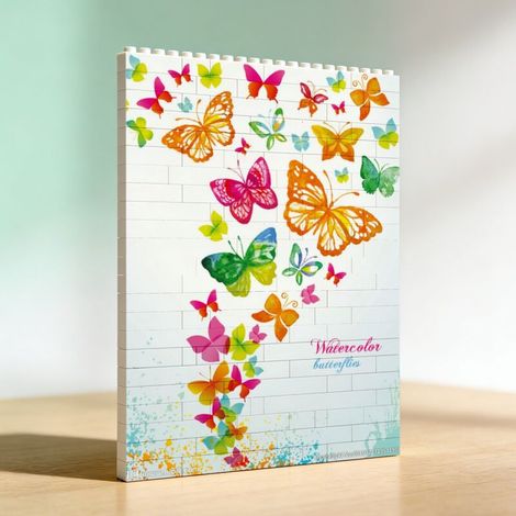 Cadre romantique en blocs, cadeau pour amoureux (1/5)