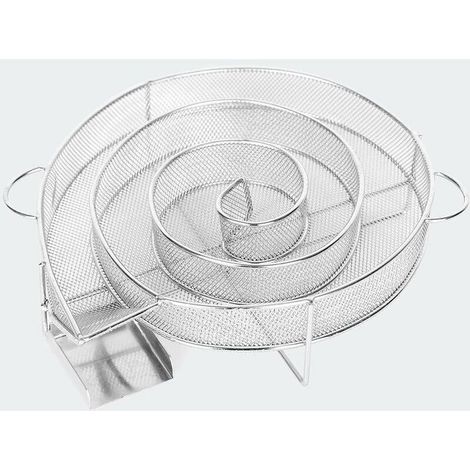 Kaltrauchgenerator für Räucheröfen, Fleisch- und Fischgrills, 25 x 18 x 4 cm, Silber (1/5)