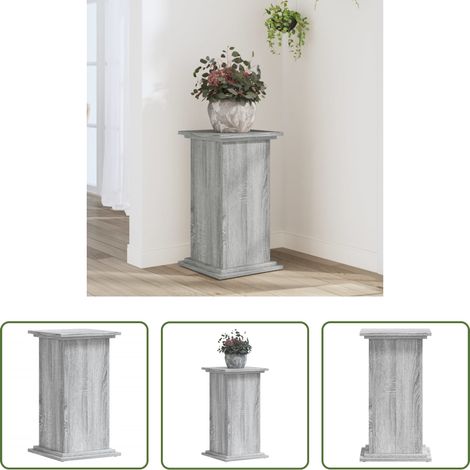 Support pour plantes - Support pour plantes sonoma gris 33x33x60 cm bois d'ingénierie (1/5)