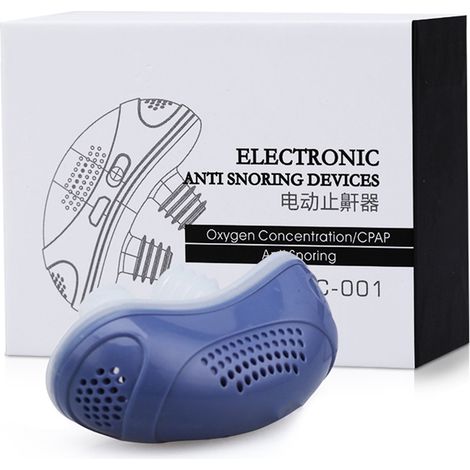【Anti-Schnarch-Gerät】 Elektrisches, intelligentes Anti-Schnarch-Gerät für besseren Schlaf, Material: ABS & Silikon, kompakte Größe: 60 mm, antiallergisch, Nasendilatator-Technologie. (1/5)
