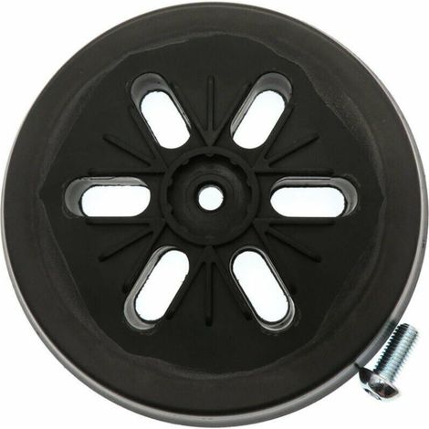 Patin de ponçage pour ponceuse excentrique Bosch GEX 150 AC, PEX 15 AE, GEX 150 Turbo, 150 mm, avec vis (1/5)