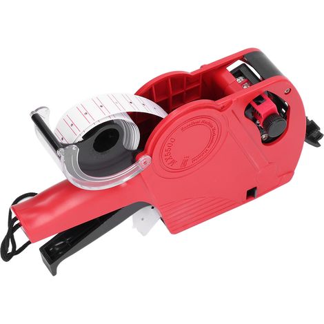 Étiqueteuse manuelle 8 chiffres avec cartouche, pistolet à étiquettes prix portable pour magasin, outil de marquage efficace (1/5)