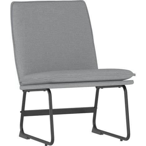 Chaise longue gris clair, 52x75x76 cm, rembourrée. (1/5)