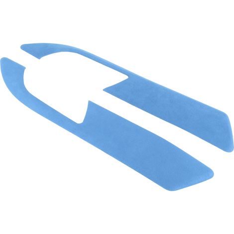 Lot de 2 panneaux de poignées de porte intérieures en suédine, cadre de 2 mm d'épaisseur, compatibles avec Z4 E89 2009-2016, bleu (1/5)