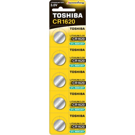 Toshiba CR1620 Batterie, 5 Stück (1/2)