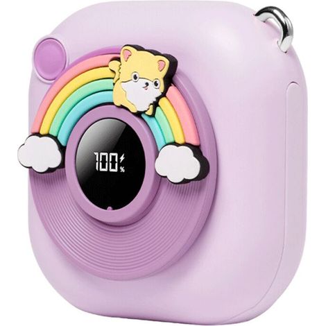 New hand warmer power bank, two in one portable cartoon power bank with cable for heating in winter (1/5)