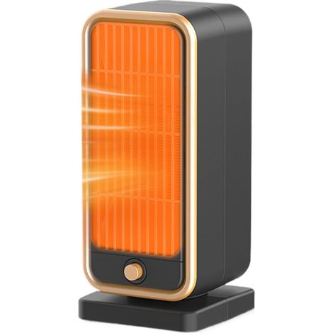 Radiateur Soufflant Céramique - 500 W - Technologie PTC - Oscillation 70° - Thermostat Réglable - Pour Chambre Bureau Salon - Portable avec Poignée - 1 Pièce
