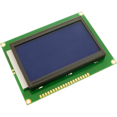 BeMatik - Module électronique afficher et display LCD 12864 bleu rétro-éclairé avec contrôleur ST7920 (1/4)