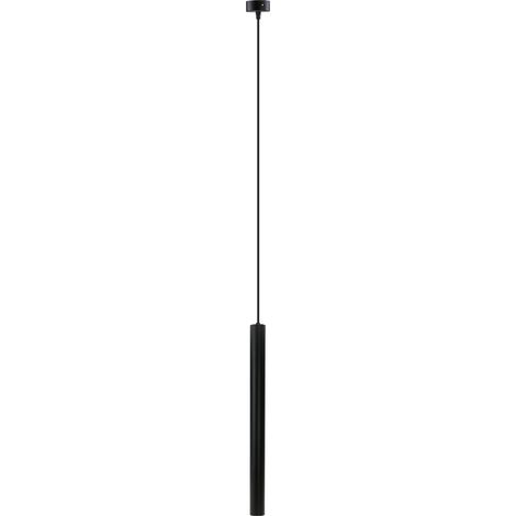 Suspension noire années 50, ampoule GU10 35 mm, en commande. (1/5)