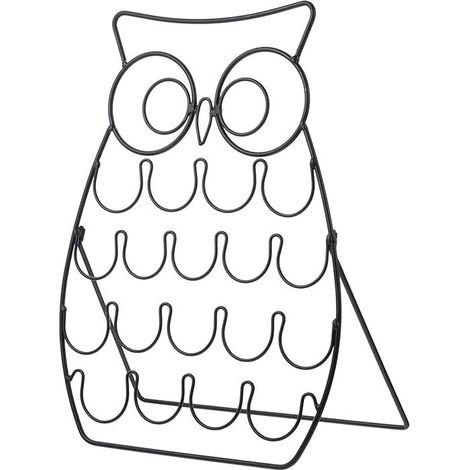 Creamer Holder Coffee Pods Container Coffee Cup Storage Rack Coffee Creamer Holder Coffee Pods Organizer Iron Storage Rack Swivel Holder Owl (1/5)