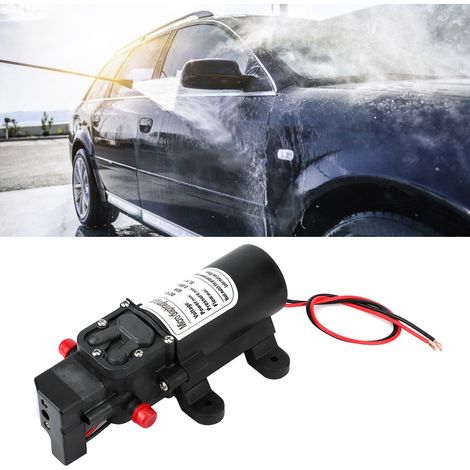 12V 60W selbstansaugende elektrische Hochdruck-Membranpumpe für die Autowäsche, Mikro-Wasserpumpe mit Druckschalter, 2 Stück.
